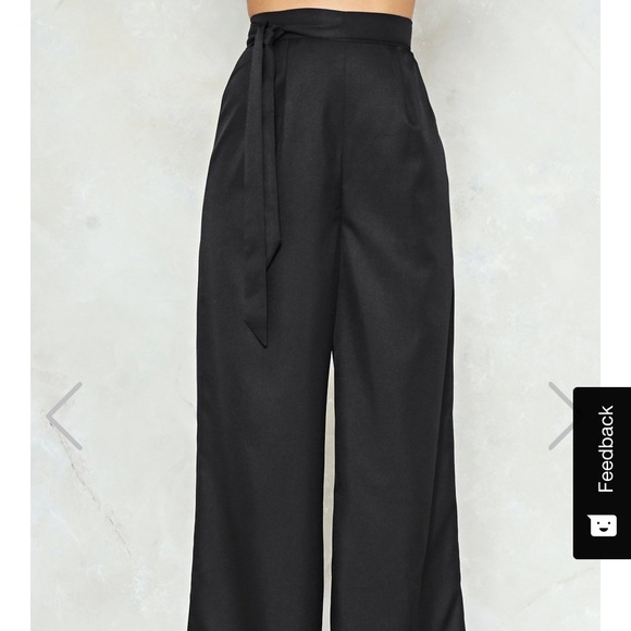 Nasty Gal Flowy Trendy Dress Pants - Picture 2 of 4